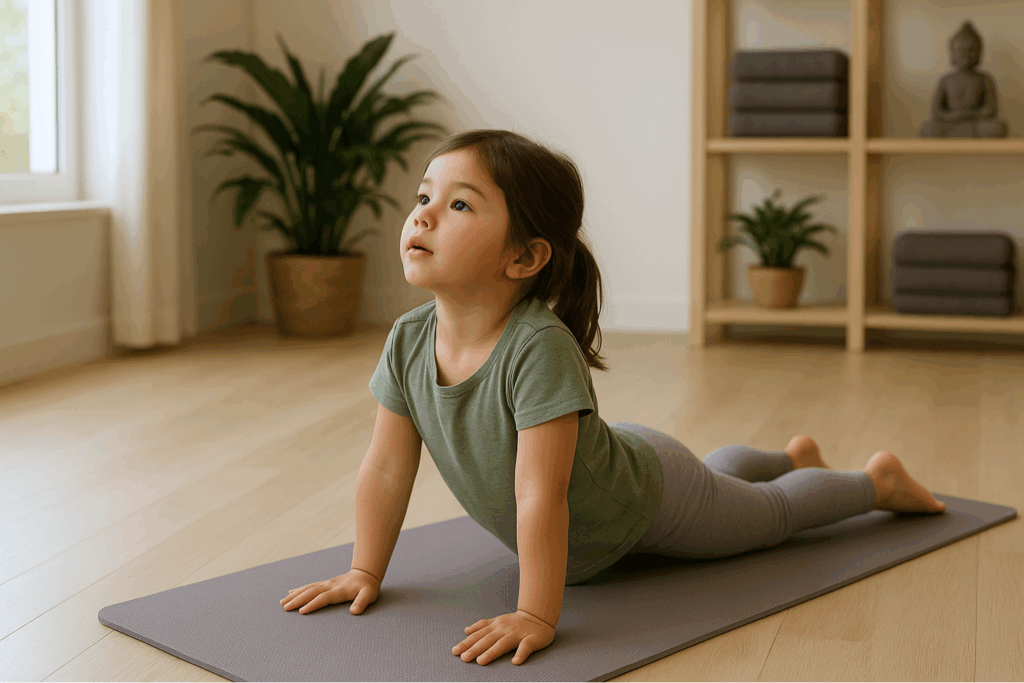 Kinderyoga Übungen - Kobra - Spielerisch Yoga erlernen - Roots Yoga Hamburg